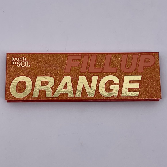 Touch in Sol Fill Up Orange Eye Shadow Palette 9 Colors Mirrored Compact - Picture 4 of 6